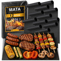 Lot de 12 tapis réutilisables en Téflon pour grillades, cuisson et pâtisserie, résistants à la chaleur, antiadhésifs, permettant de frire et cuire sans huile, faciles à nettoyer, parfaits pour préparer viande, poisson et légumes