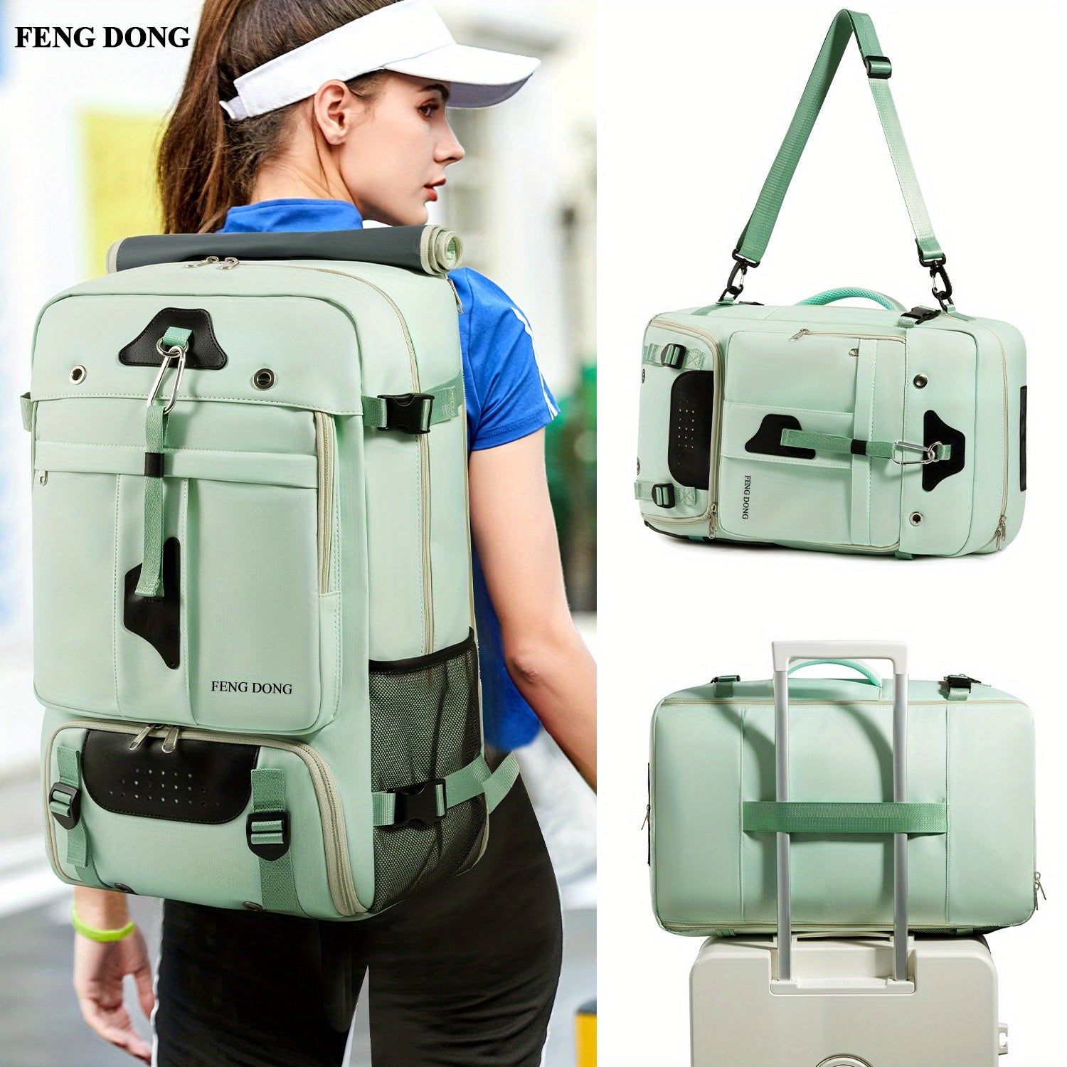 Sac à Dos de Voyage Léger à Grande Capacité Compatible pour Ordinateur Portable de 17,3 Pouces & Affaires, Sac d'École avec Compartiment à Chaussures, Multi-Compartiments & Bretelles Rembourrées - Housse pour Ordinateur Portable en Nylon pour Professionne
