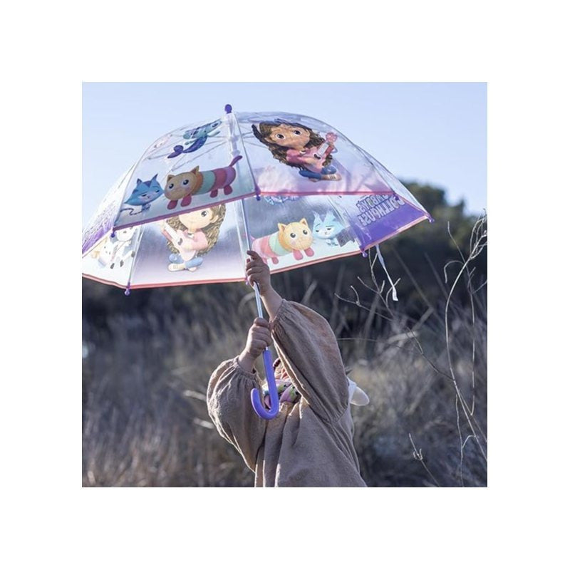 Parapluie Transparent et Multicolore à Clochettes Unisexe pour Enfants GABBY