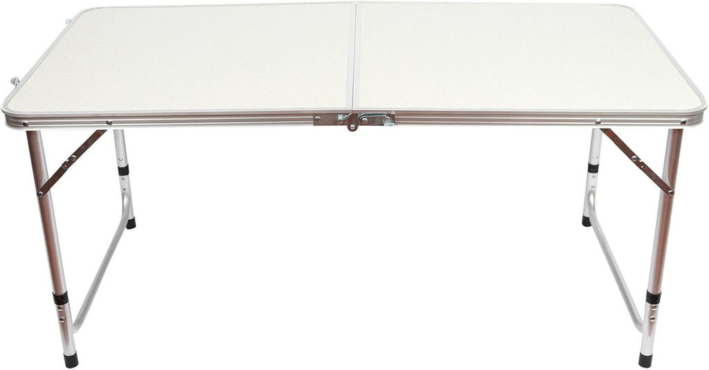 Table de camping pliante avec hauteurs réglables, tables de pique-nique pliables portables pour camping BBQ jardin artisanat marché stand extérieur intérieur cuisine jardin bureau robuste 120x60cm table de pique-nique extérieure de jardin réglable table d