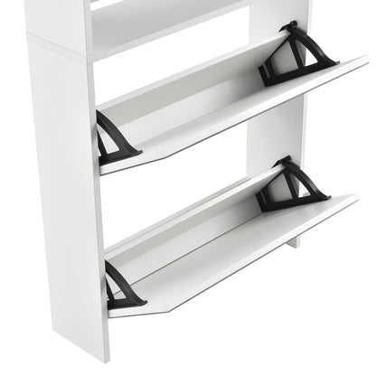 Armoire à chaussures Vogar avec portes miroir de différentes couleurs et tailles