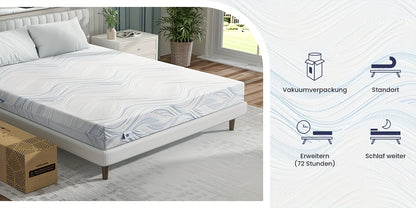 Matelas Bedstory 90X200 120X200 140X200 160X200 180X200 Cm, Fermeté H2/H3, Matelas en mousse froide de 16 cm