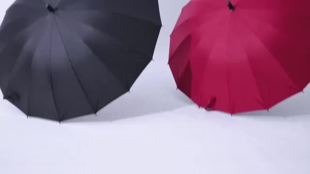 1 pièce ou 2 pièces en option, Parapluie Samouraï Ninja Semi-automatique MEI QI LIN, Le meilleur cadeau créatif (16 baleines), Parapluie à long manche robuste et durable
