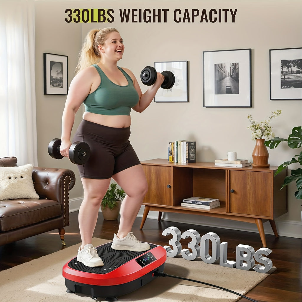 Plaque de vibration intelligente avec télécommande, massage électromagnétique à 120 niveaux, moteur silencieux, exercice de perte de poids pour tout le corps, capacité de charge maximale 120KG, convient au fitness à domicile, sans batterie