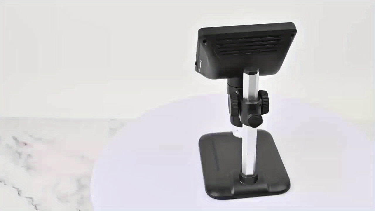 Microscope numérique 4,3 pouces avec grossissement 1600X, microscope à souder électronique, enregistrement vidéo 2MP, USB rechargeable 2000Mah, grossissement réglable, adapté aux pièces de monnaie, PCB, adultes, visualisation PC, utilisation en laboratoir