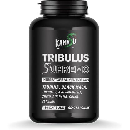 Intégrateur Homme avec Tribulus Terrestris, Maca, Taurine, Guarana et Ginkgo Biloba