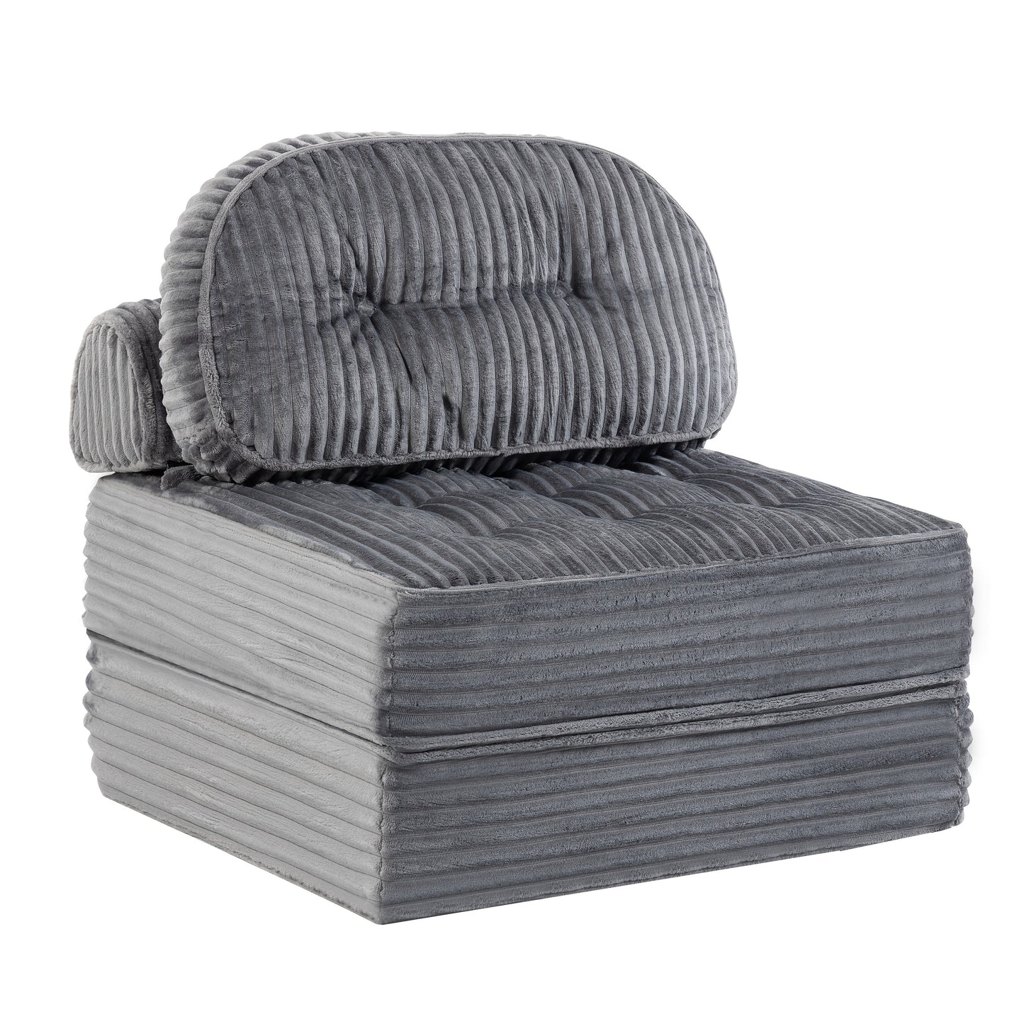 Canapé pliant pop-up, disponible en configurations simple ou double. Canapé-lit multifonctionnel en velours côtelé, idéal pour les appartements compacts, les balcons et les résidences étudiantes. Aucun assemblage requis.