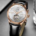 [I&W Carnival] Montre mécanique multifonction pour hommes, montre ultra-fine à remontage automatique, cadeau de vacances parfait, sans pile