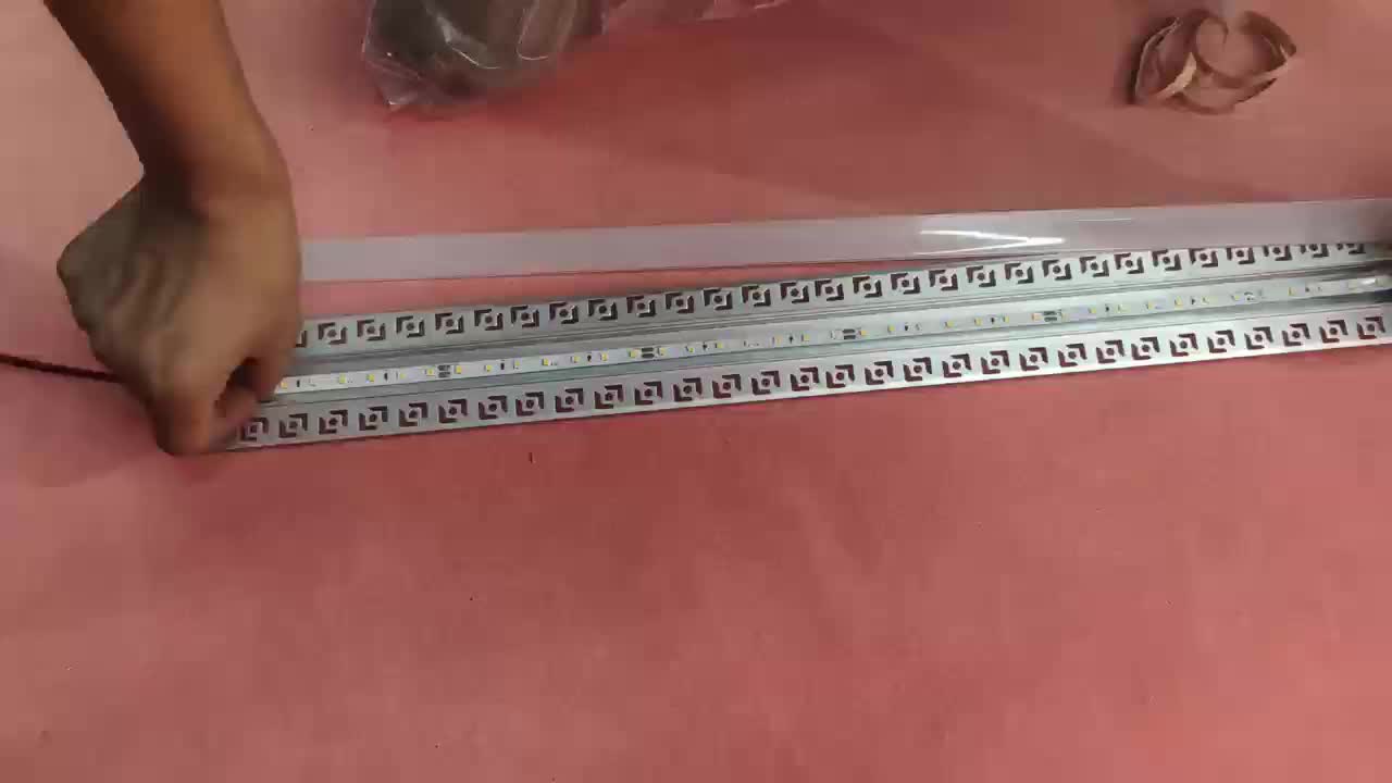 Profilé en aluminium 200CM, support de fixation pour bande LED, système de clips de montage pour barre lumineuse LED, lampe de placard (sans bande lumineuse), profilé de diffusion LED, profilé en aluminium LED style gypse