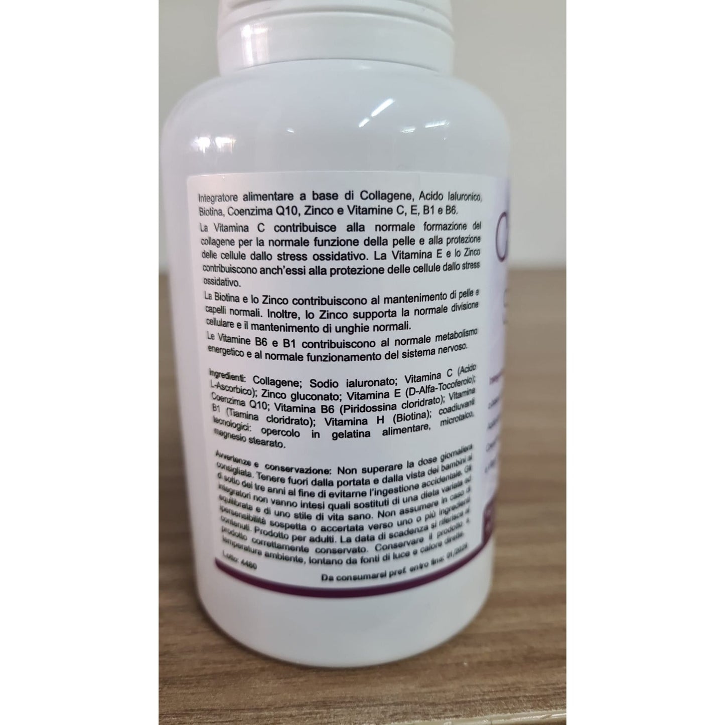 Collagène et Acide Hyaluronique 180 Gélules avec Biotine, Coenzyme Q10, Zinc, Vitamines C, E, B1 et B6 – Complément Alimentaire au Collagène