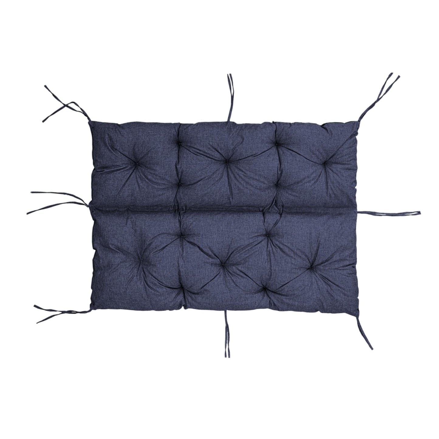 Coussin de Banc de Jardin, Coussin d'Assise et de Dossier, pour 1/2/3 Personnes, Coussin Rembourré avec Sangles, pour Intérieur/Extérieur, Coussin de Banc pour Banc v2