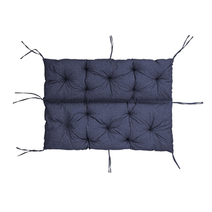 Coussin de Banc de Jardin, Coussin d'Assise et de Dossier, pour 1/2/3 Personnes, Coussin Rembourré avec Sangles, pour Intérieur/Extérieur, Coussin de Banc pour Banc v2