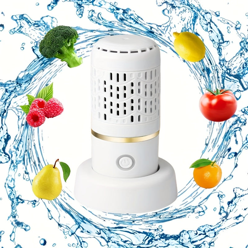 Purificateur Portable de Fruits et Légumes | Technologie d'Ionisation de l'Eau à Base d'Hydrogène + Nettoyage Rapide en 5 Minutes | Charge Rapide Type-C | Mini Œufs Purifiés | Outil de Nettoyage