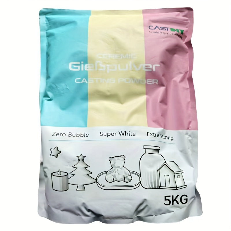 Poudre de plâtre pour moulage 1kg/5kg/25kg, extra blanche, extra dure, inodore, démoulage rapide en 30 minutes, pour artisanat, ornements, statues en plâtre, DIY