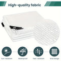 1pc Bâche Étanche avec Œillets 140g/m² Fabriquée en PE de Haute Qualité Anti-déchirure Durable Anti-ultraviolet Tissu de Serre Étanche Bâche à Quatre Coins Renforcés avec Plaque PP Facile à Installer, Tailles Variées