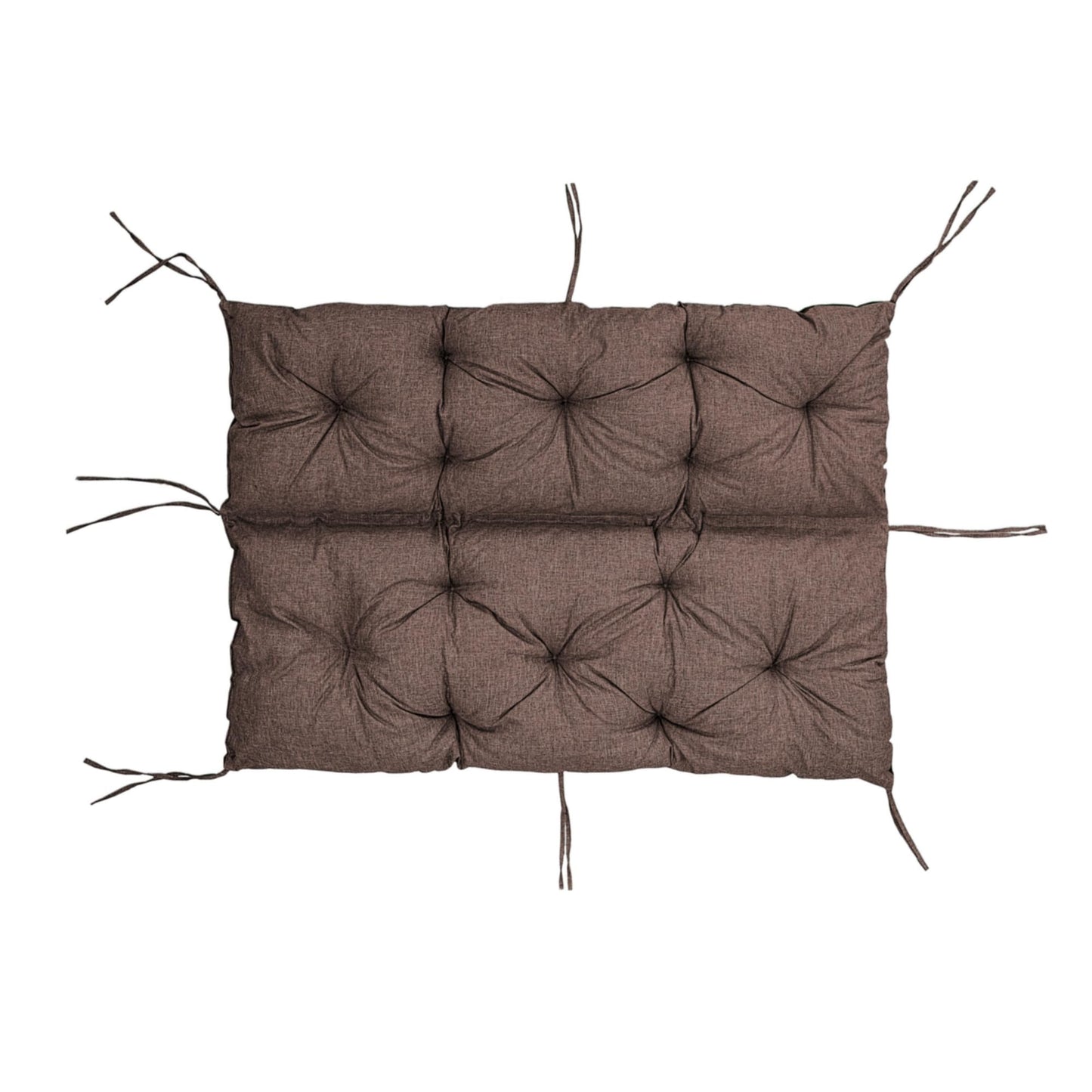 Coussin de Banc de Jardin, Coussin d'Assise et de Dossier, pour 1/2/3 Personnes, Coussin Rembourré avec Sangles, pour Intérieur/Extérieur, Coussin de Banc pour Banc v2
