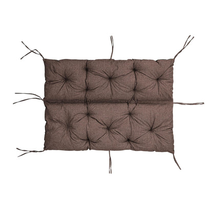 Coussin de Banc de Jardin, Coussin d'Assise et de Dossier, pour 1/2/3 Personnes, Coussin Rembourré avec Sangles, pour Intérieur/Extérieur, Coussin de Banc pour Banc v2