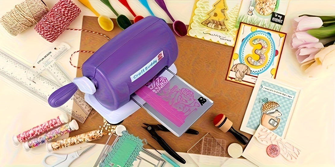 Lot de 5 couleurs machine de découpe et gaufrage pour scrapbooking, 1 set de tampons de découpe en acrylique A et B pour papier scrapbooking, outil de coupe, matériau PE, sans batterie