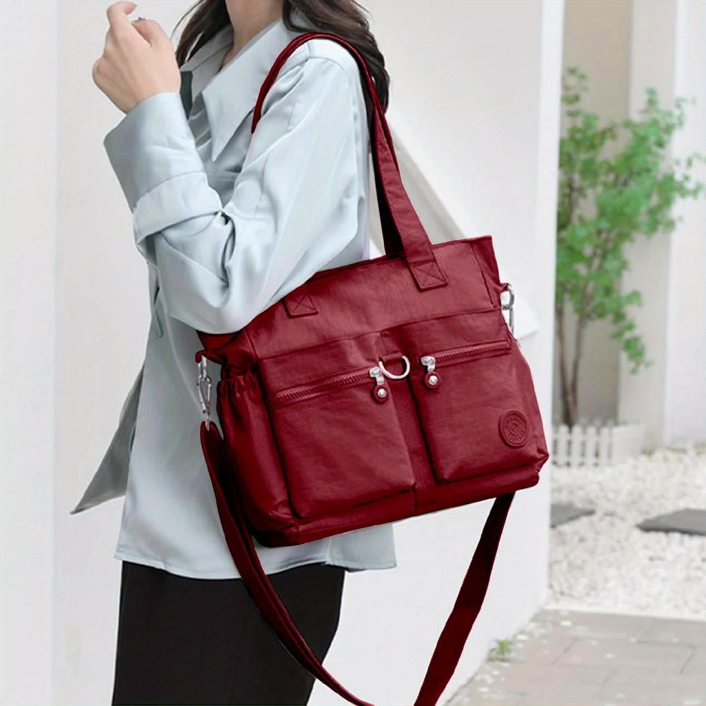 Nouveau Style Sacoche Décontractée Grande Capacité, Sac à Bandoulière pour Trajets Quotidiens, Sac à Dos d'Étudiant pour la Rentrée Scolaire, à la Mode et Polyvalent, Sac de Voyage, Sac de Travail, Sacs, Sacoche
