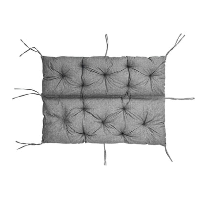 Coussin de Banc de Jardin, Coussin d'Assise et de Dossier, pour 1/2/3 Personnes, Coussin Rembourré avec Sangles, pour Intérieur/Extérieur, Coussin de Banc pour Banc v2