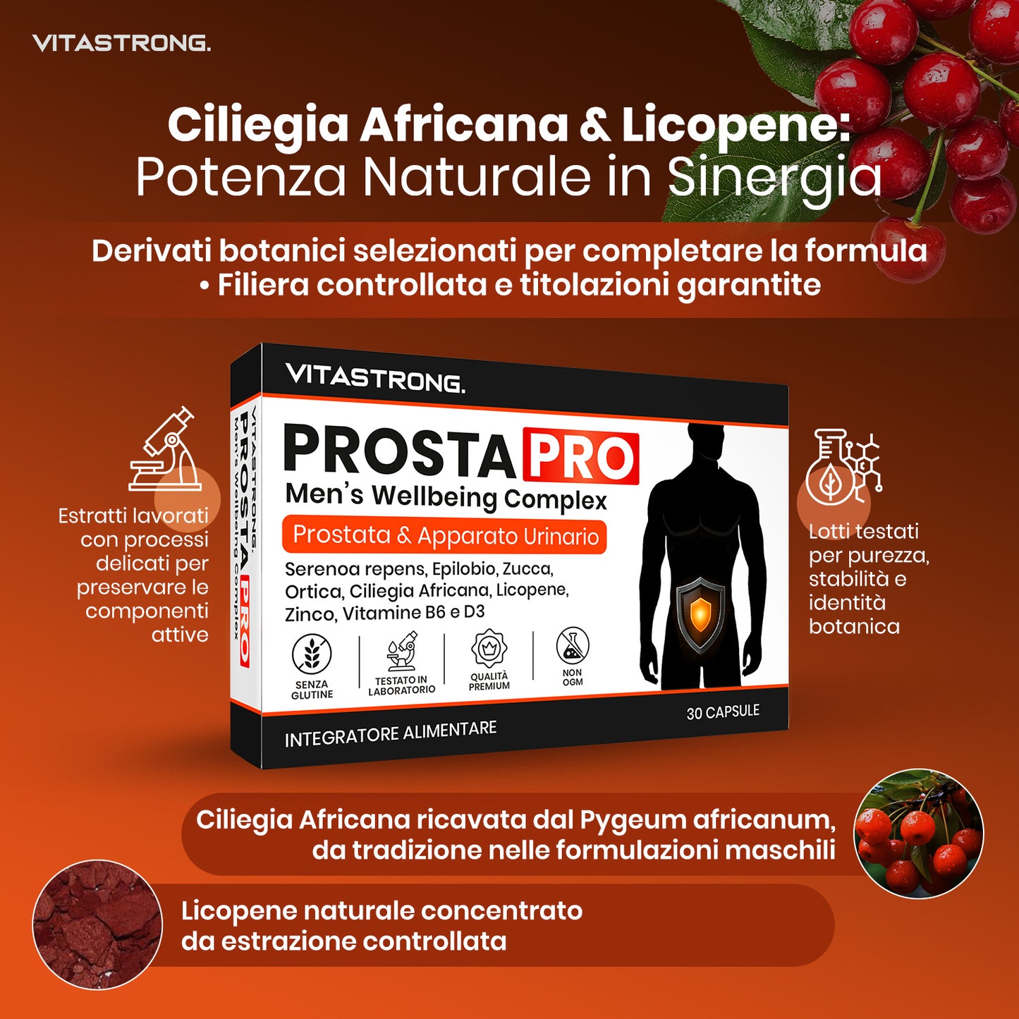 ProstaPRO Vitastrong, Complément Alimentaire, 30 Gélules