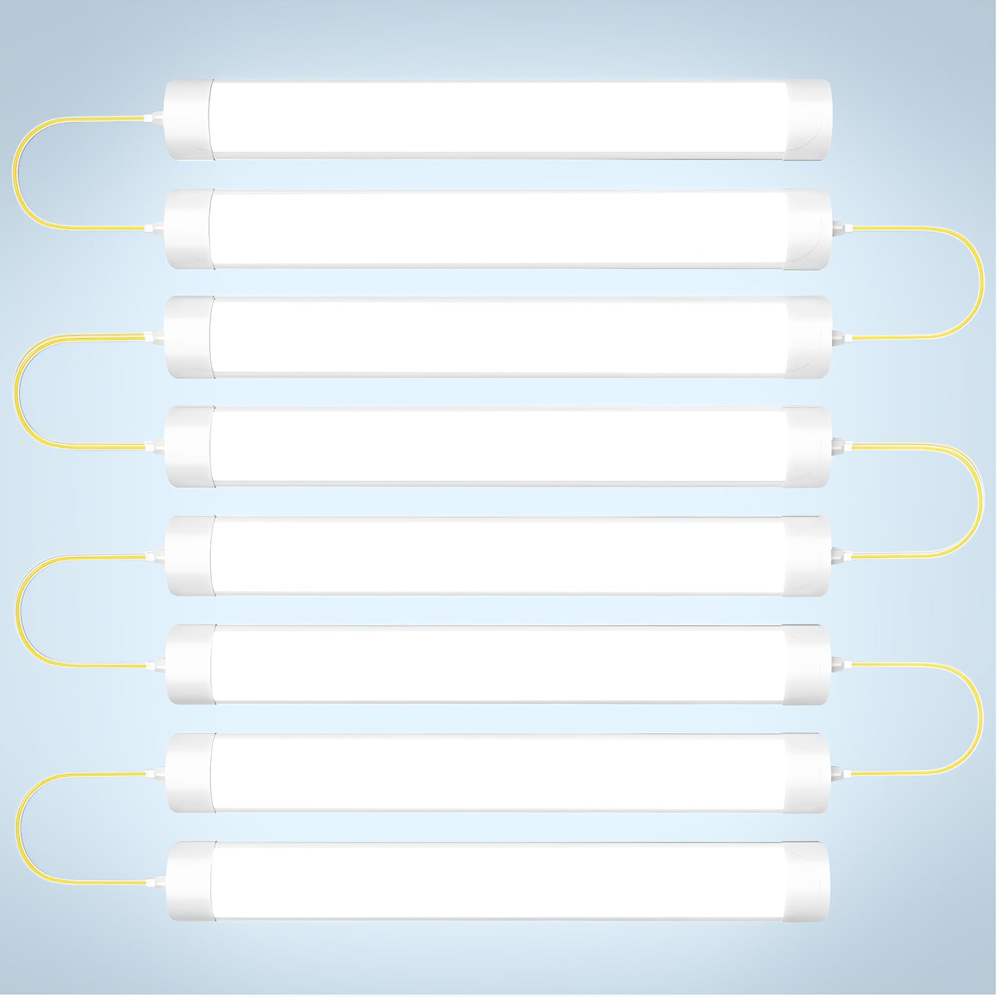Bandes lumineuses LED 60,96 cm 91,44 cm 121,92 cm 152,4 cm, tube lumineux à profilé, lumière d'épissure pour bureau, magasin, garage, plafond, pièce, blanc froid, blanc neutre, tube lumineux LED, luminaire de plafond LED pour garage, magasin, couloir, bur