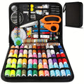 Kit de couture professionnel 201 pièces de haute qualité avec ciseaux de tailleur, 41 bobines de fil XL et 30 aiguilles, adapté aux voyageurs, adultes, enfants, débutants, urgences et DIY