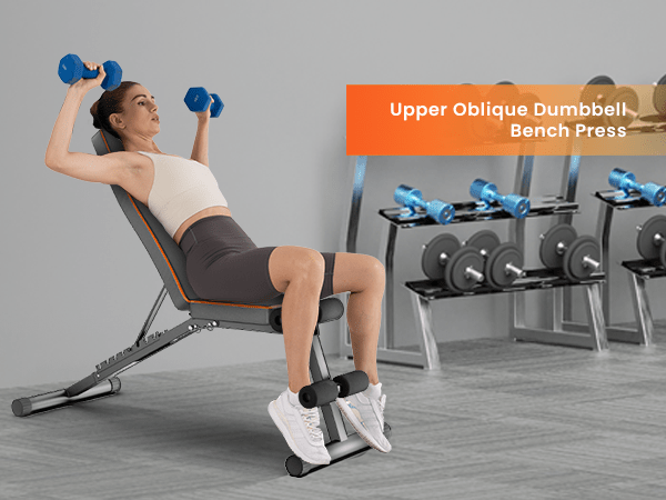 GartistGo Banc de musculation pliable et ajustable, 300KG/660LB Banc de musculation pliable et rapide pour la maison, l'entraînement, la salle de sport