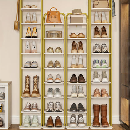 Étagère à chaussures verticale, Organisateur de chaussures,  à chaussures peu encombrante, Autoportante, Réglable, 10 niveaux
