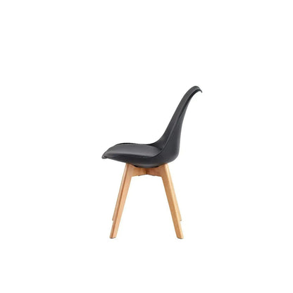 Ensemble de 2 chaises de salle à manger MCC Direct, chaise de cuisine, chaise de bureau, chaise de salon, chaise coquille de designer Eva, disponible en 7 couleurs