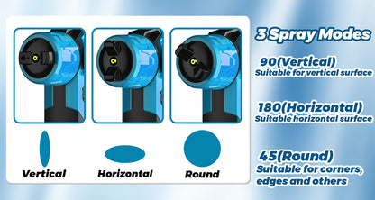 Pistolet à peinture à batterie au lithium 2026 tout neuf, pistolet à peinture sans fil HVLP, équipé d'une batterie et d'un chargeur rapide, convient pour la décoration intérieure, les meubles, les armoires, les murs, les panneaux de porte, compatible avec