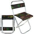 Chaise de pêche pliante avec dossier et tabouret