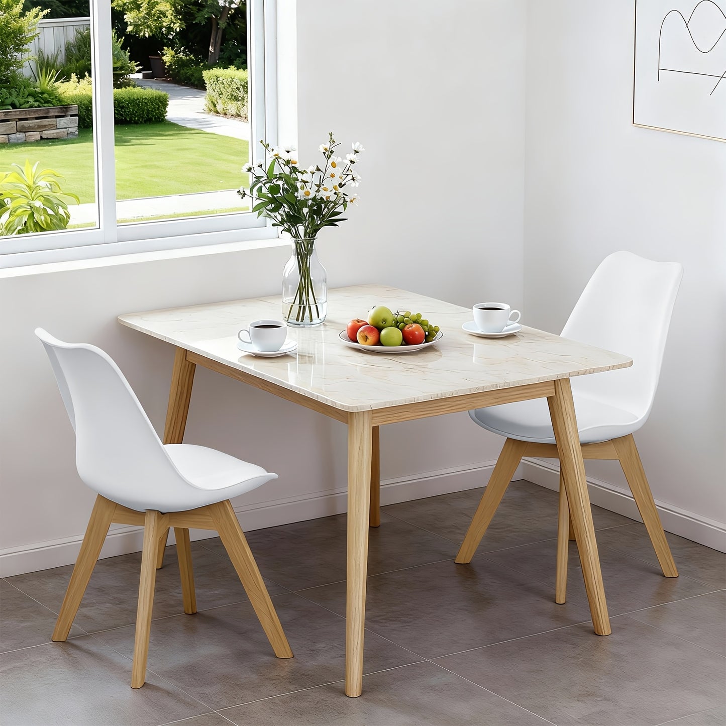 2/4pcs Chaise de salle à manger Bureau Chaise de visite Chaise de réception Chaise de designer Chaise de cuisine en bois
