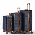 Ensemble de 3 valises (20/24/28 pouces) de style rétro, en ABS, coque rigide, 4 roues silencieuses rotatives, serrure à combinaison (non approuvée TSA)