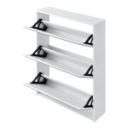 Armoire à chaussures Vogar avec portes miroir de différentes couleurs et tailles