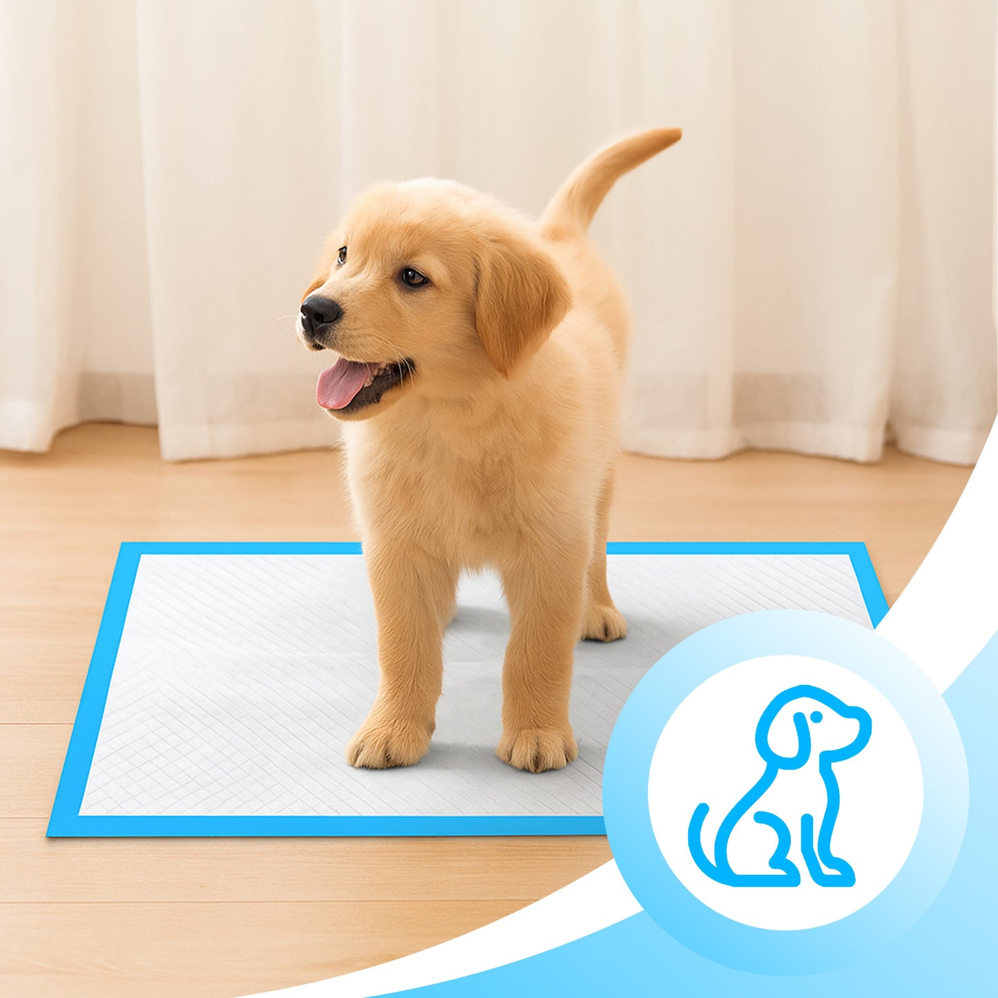 100 PCS Coussinets pour Chiens Retoo Absorbants et Hygiéniques, 100 Pièces 40x60 cm, Super Absorbants et Imperméables, Épais et Très Durables, avec Bords Scellés et Neutralisation des Odeurs, Idéaux pour l'Apprentissage de la Propreté des Chiots, pour Chi
