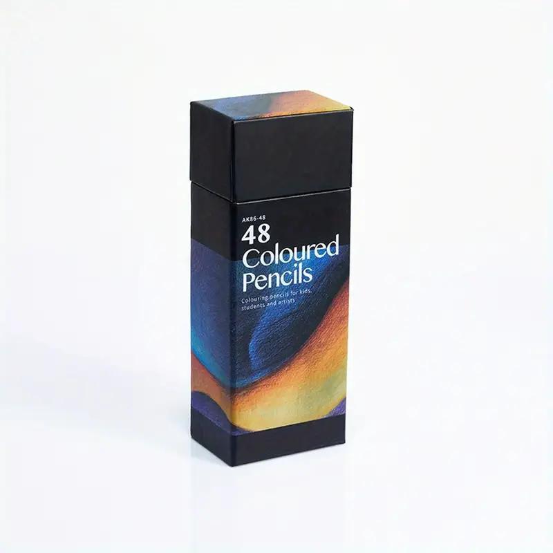 Ensemble de crayons de couleur 48/72, plein de couleurs vibrantes pour les enseignants, crayons de dessin d'art à mine souple pour le coloriage pour adultes, l'esquisse et la peinture, cadeaux de livres pour adultes
