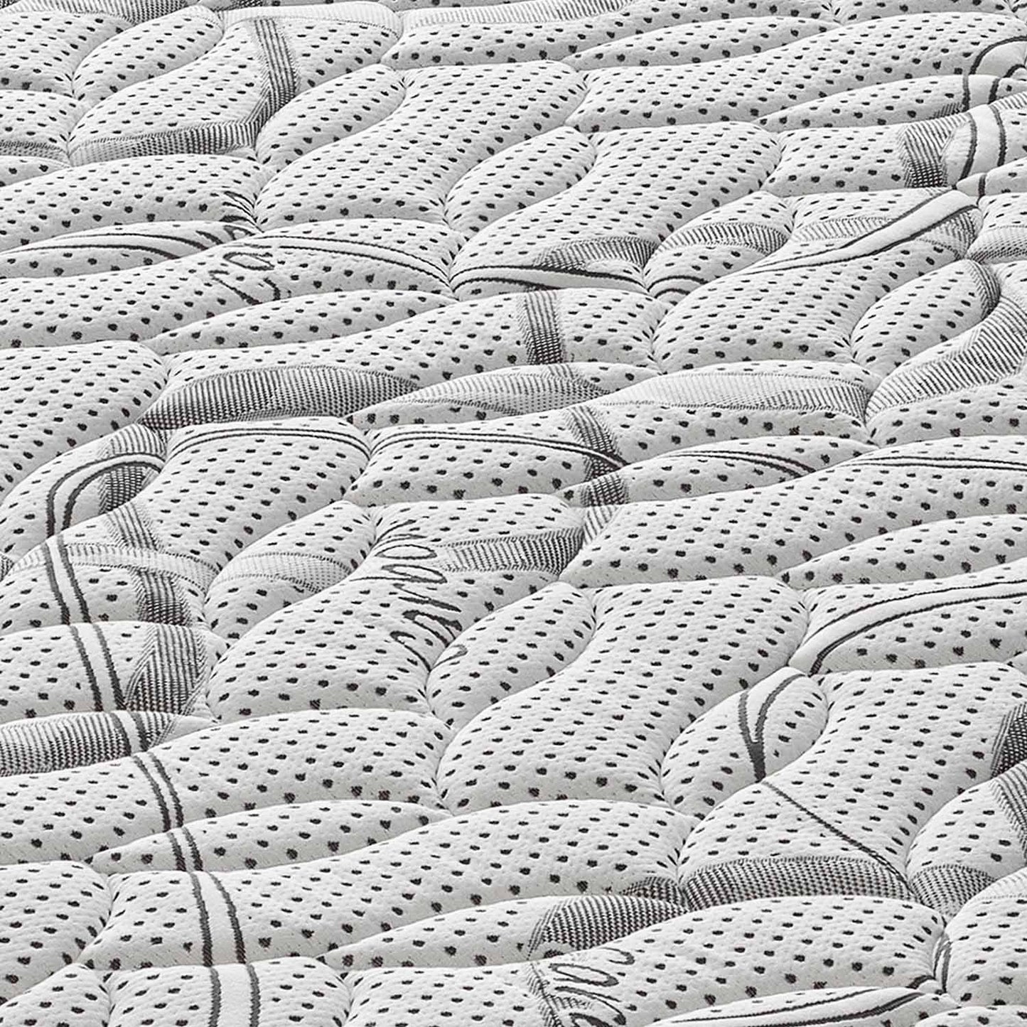 Matelas ROYAL DELUXE avec effet MÉMOIRE - Mousse HR haute densité - 100% orthopédique fabriqué en Italie - Housse avec effet relaxant CARBONIO