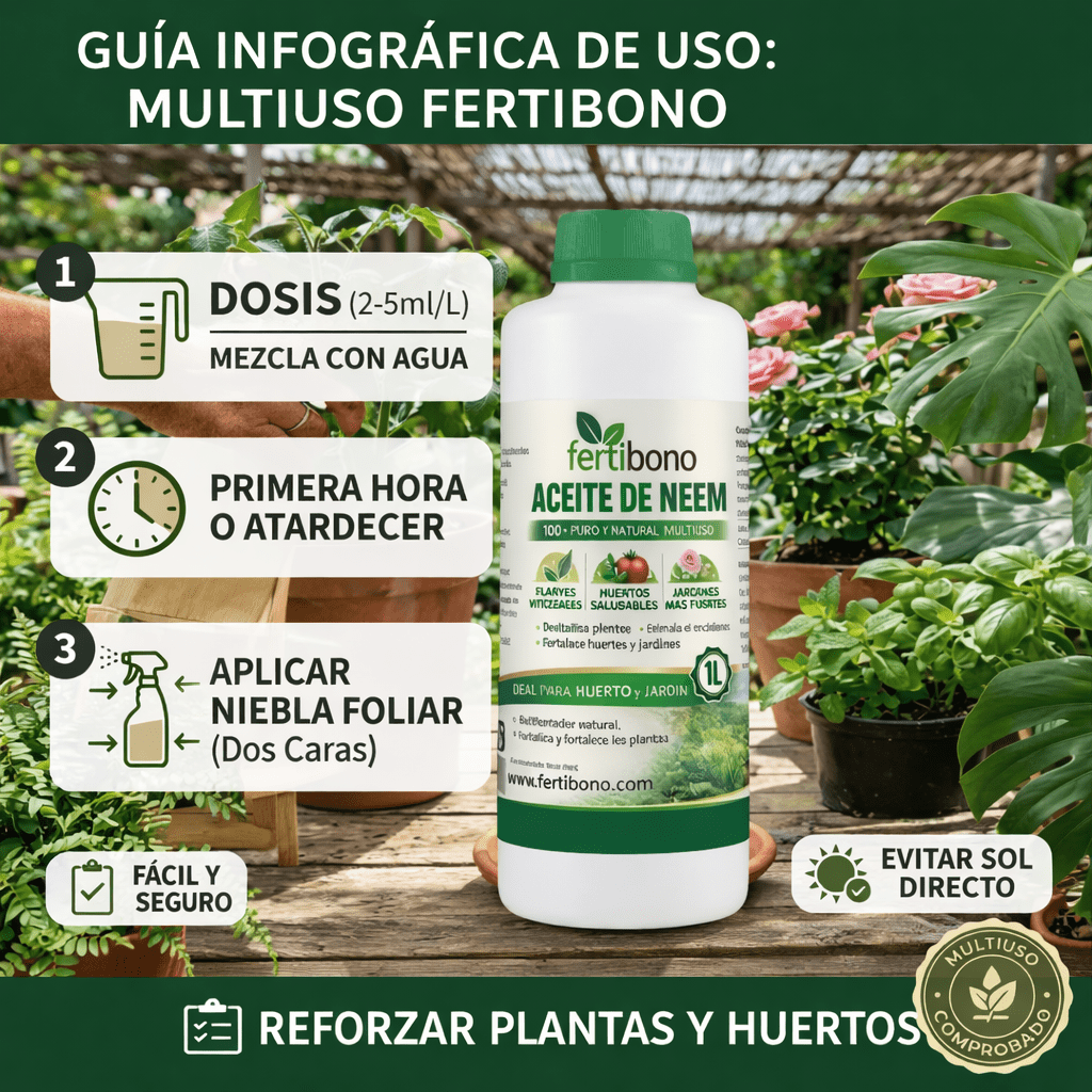 Huile de Neem 100 % Pure 1 L | Pressée à Froid – Soin Naturel pour des Plantes Saines à la Maison, au Jardin, sur la Terrasse et dans les Bureaux