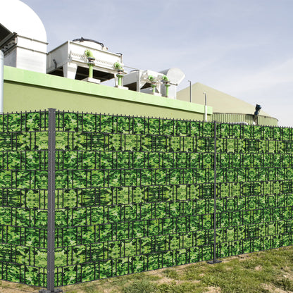 Bandes de film d'intimité en PVC avec clips, conçues pour créer un rouleau de clôture d'intimité opaque, adaptées aux clôtures en maille à double poteau, offrant une protection pour les jardins et les balcons
