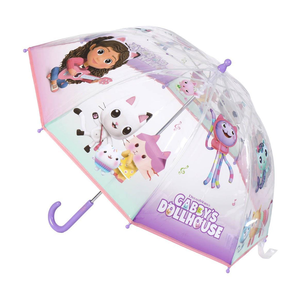Parapluie Transparent et Multicolore à Clochettes Unisexe pour Enfants GABBY