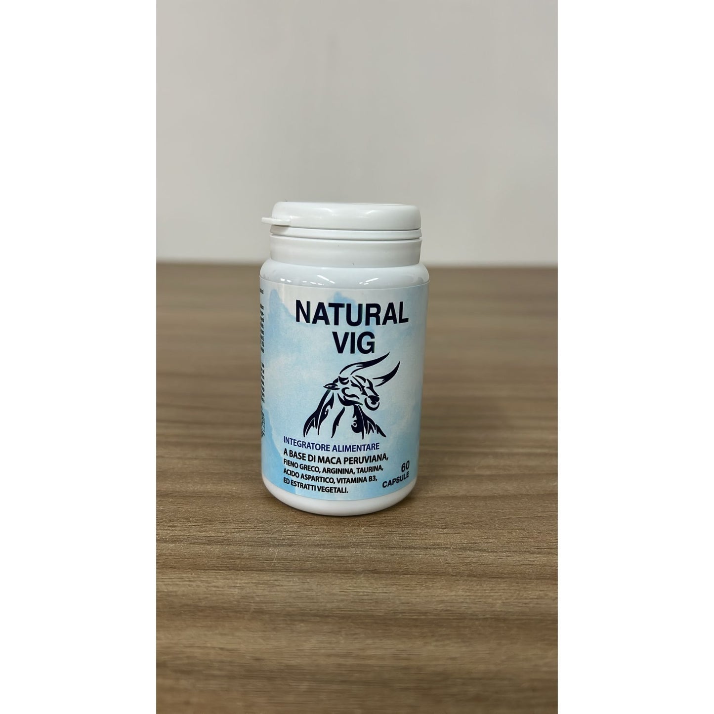 Compléments alimentaires pour hommes avec Maca péruvienne, Ginseng, Muira Puama, Argine, Taurine, Gingembre et Fenugrec – Formule en gélules – Fabriqué en Italie, 60 gélules