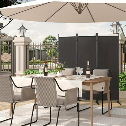 1 pièce Paravent pliant indépendant, robuste et durable, pour séparation d'espace et protection de l'intimité dans un jardin, un balcon, une terrasse, à l'intérieur et à l'extérieur, mur de séparation simple et facile à assembler, démonter et nettoyer