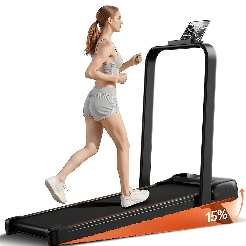 UMAY Tapis de marche 3-en-1 sous le bureau avec inclinaison de 15 %, tapis de marche pliable pour la maison, 2,5 HP silencieux sans balais, capacité de 136,08 kg, sans batterie
