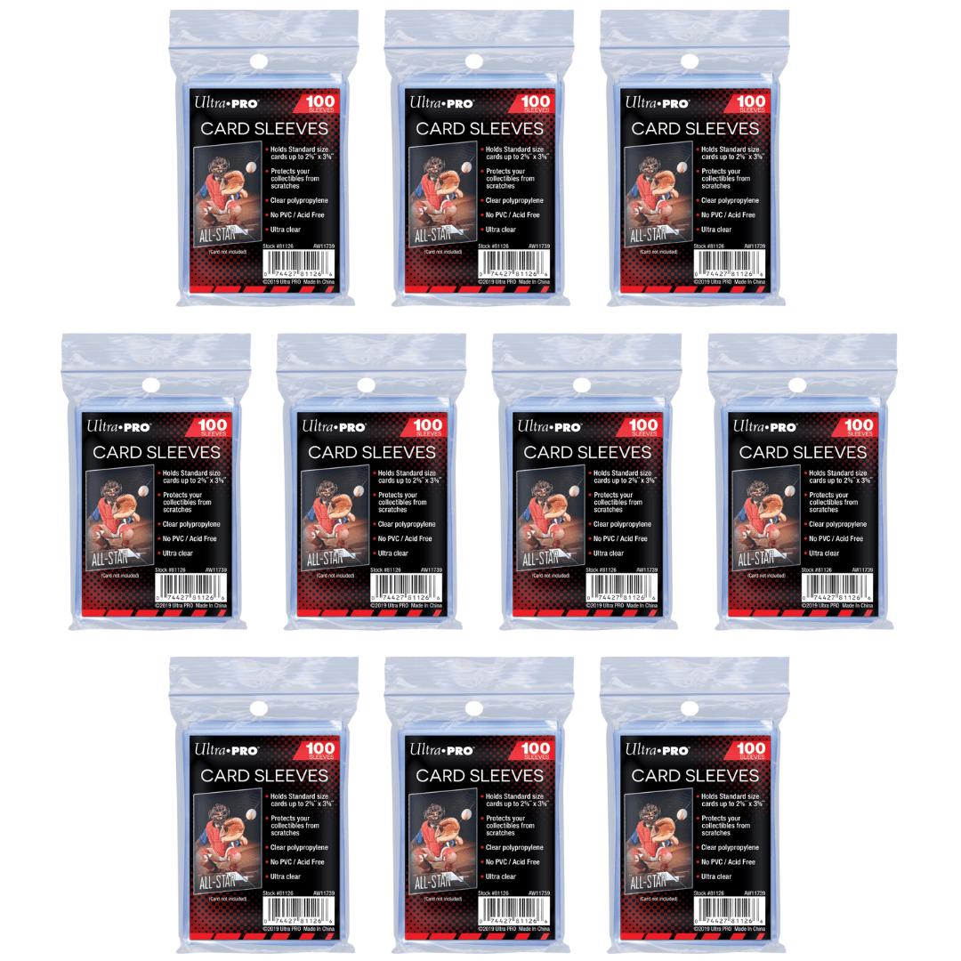 ULTRA PRO 10X 100 Pochettes Souple Penny Sleeves - un total de 1000 Pochettes Ultra Pro