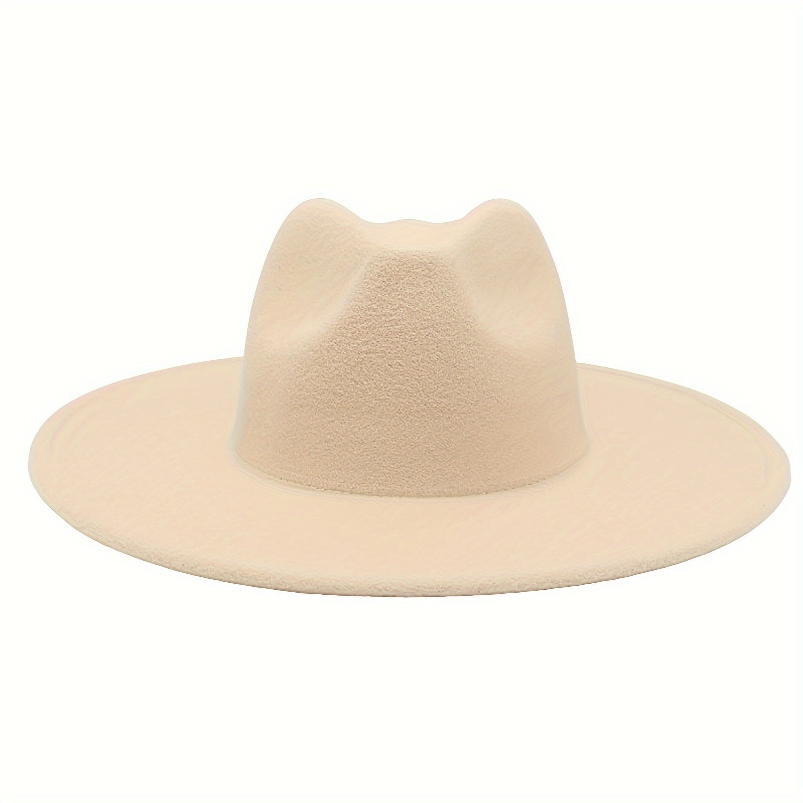 Chapeau Souple à Large Bord Unisexe pour Homme et Femme : Chapeau Panama Classique en Feutre, Chapeau à Large Bord en Velours Western - Convient aux Hommes et Femmes Adultes