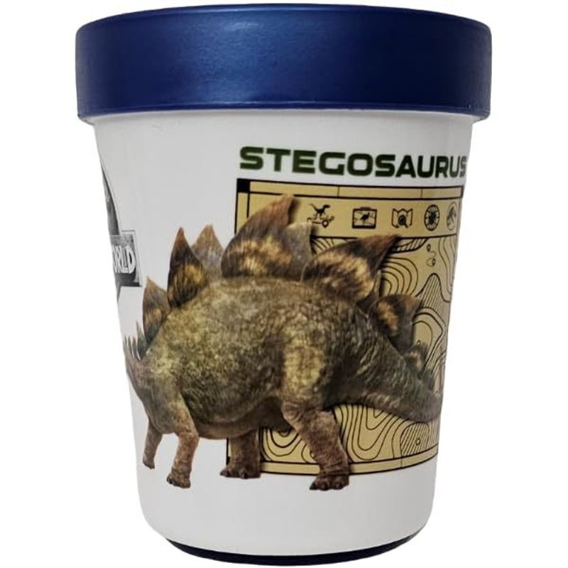Ensemble de vaisselle réutilisable pour enfants, 2 couleurs - Ensemble de 3 pièces : Assiette, bol et tasse pour enfants et bébés avec base antidérapante - (Pour JURASSIC WORLD)