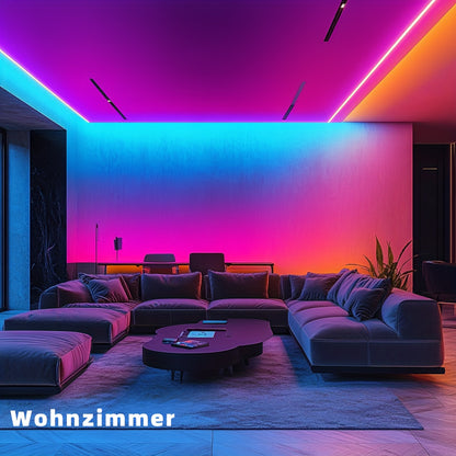 Bandeaux lumineux LED intelligents pour chambre, lumières LED RVB avec application et télécommande, lumières changeantes de couleur pour décoration intérieure, fête, bande lumineuse de décoration de fêtes, cadeaux de Thanksgiving, décoration de Noël