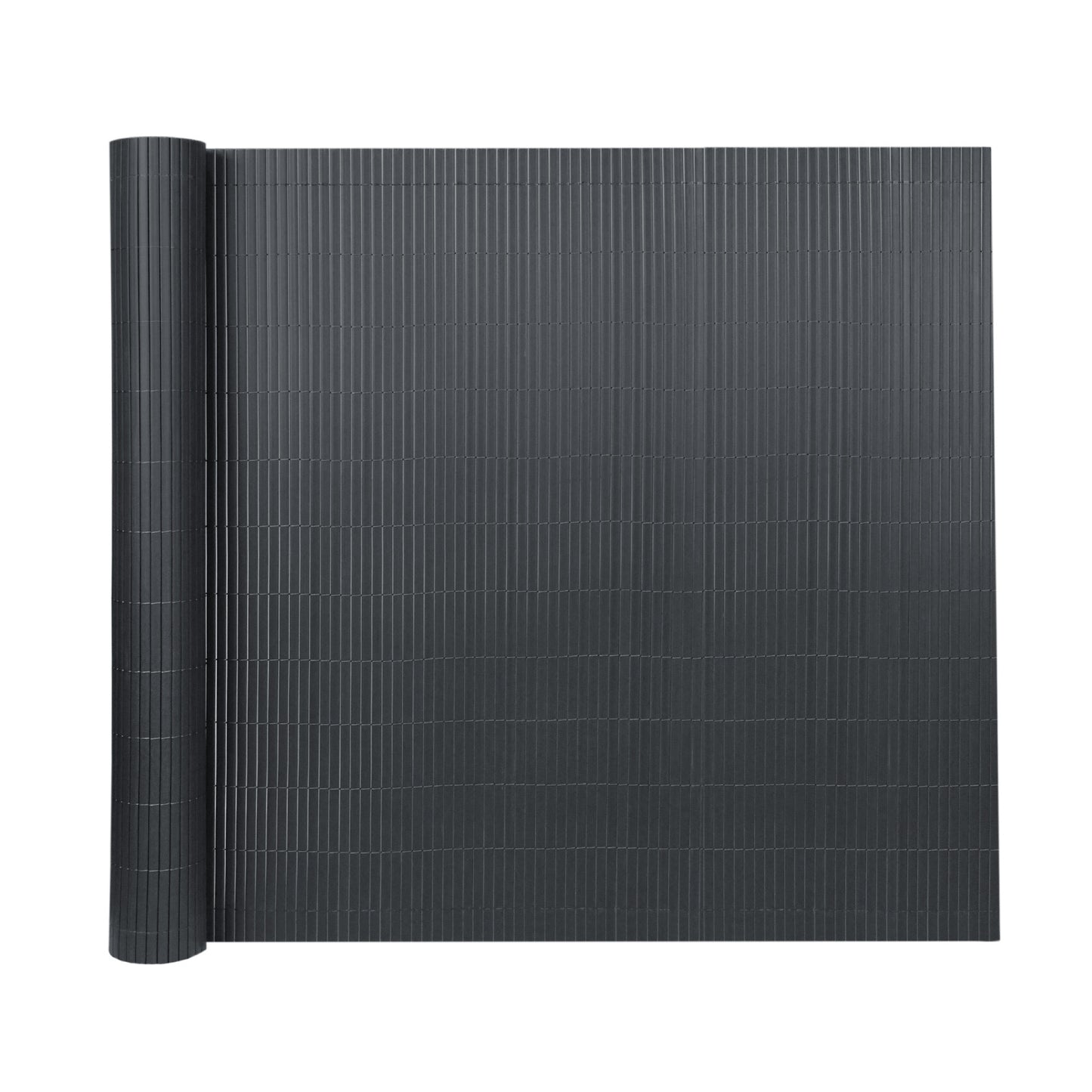 Clôture décorative de jardin en PVC, écran d'intimité en forme de W, écran d'intimité pour balcon avec attache-câble, anthracite, hauteur 80-200 cm, convient pour jardin et cour
