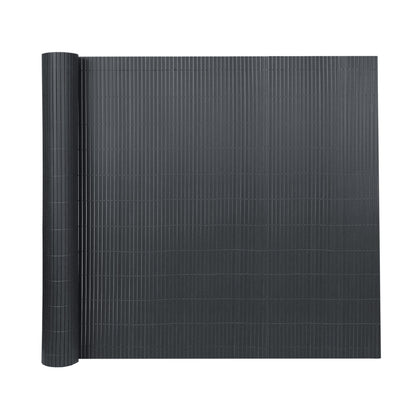 Clôture décorative de jardin en PVC, écran d'intimité en forme de W, écran d'intimité pour balcon avec attache-câble, anthracite, hauteur 80-200 cm, convient pour jardin et cour
